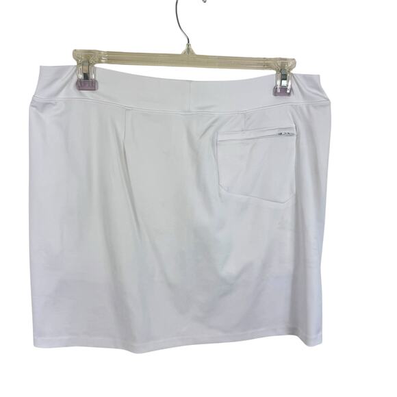 RLX Ralph Lauren White Athletic Golf Stretchy Pull On Short Skirt Size XL - Picture 2 of 8